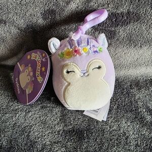 New limited edition Easter mini Squishmallow key chains 3.5' Sydnee the Squirrel